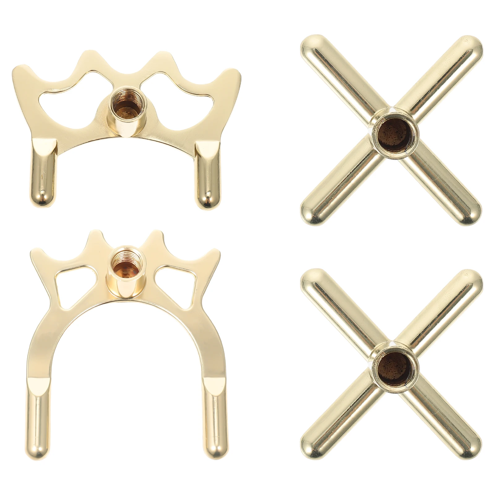 

4Pcs Billiard Rack Bridge Pool Table Accessories Golden Stick Portable Zinc-Aluminium Alloy Durable Non-Slip Snooker Holder