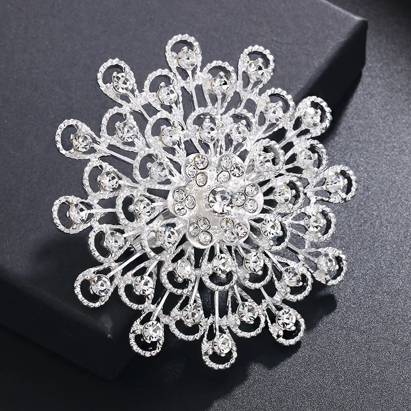 WEIMANJINGDIAN Brand Crystal Wedding Bouquets Flower Decor Jewelry Brooches