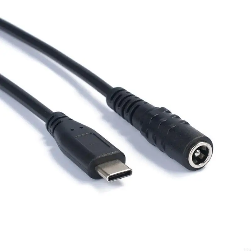 T5EA USB Type C to DC5521 5.5x2.1mm محول الموصل الإناث لأجهزة مختلفة