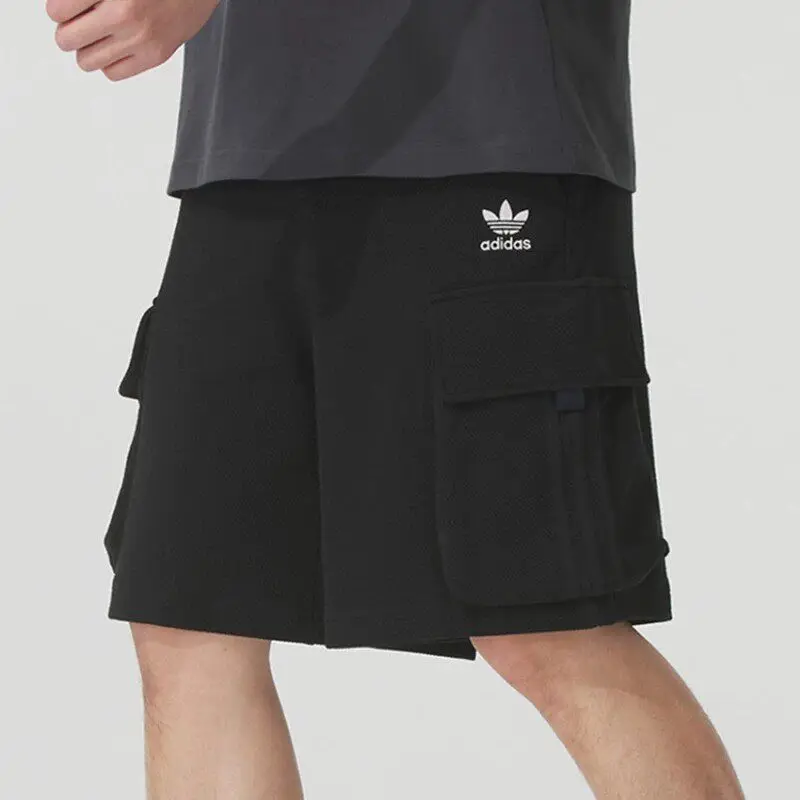 Adidas Clover 2026 Summer New Men's Sports and Leisure Tooling Five-point Cotton Shorts KD0943