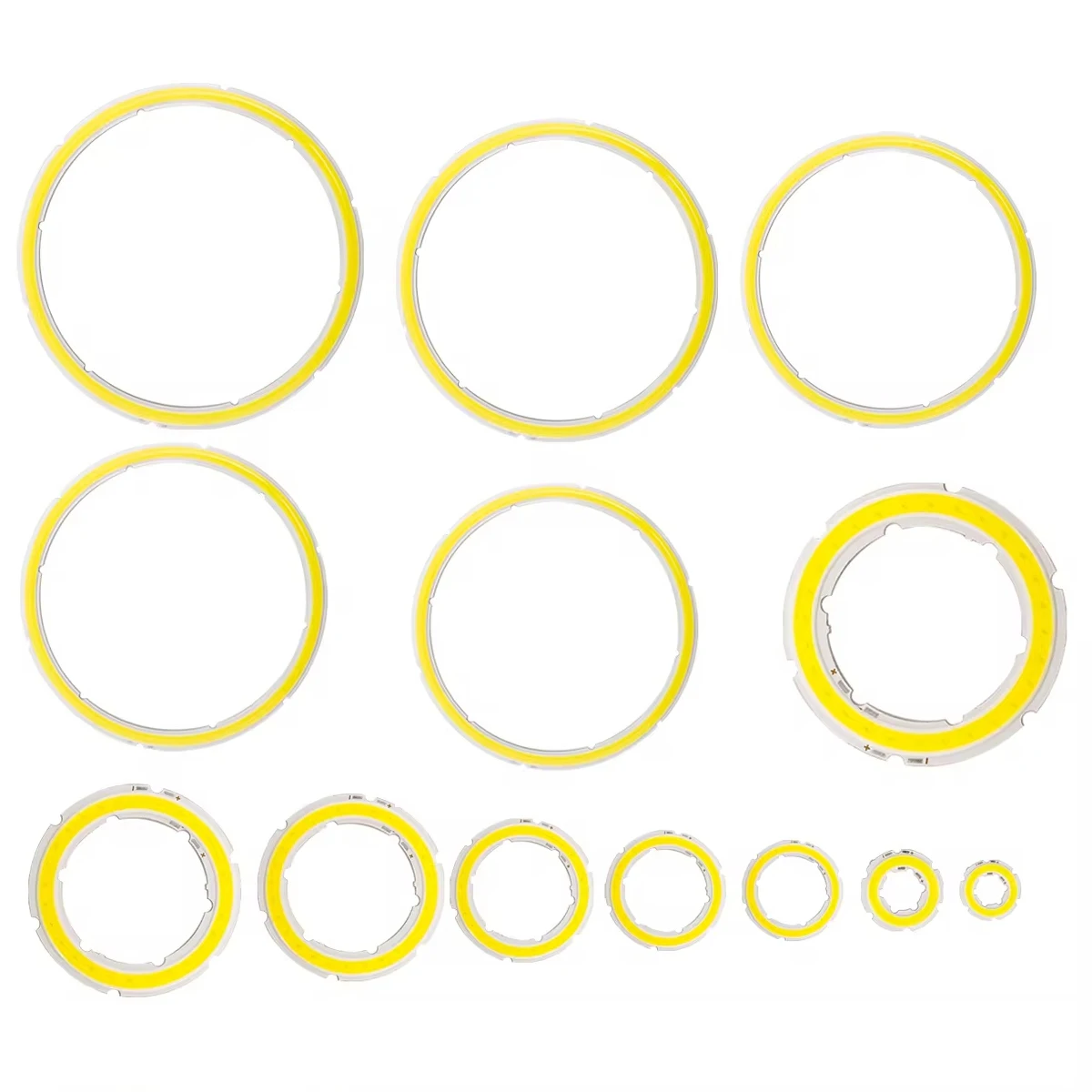 Circle Annular COB LED Angel Eye Chips DC12V 25mm-110mm Ring Shape LED Light Source 120° Lighting Warm Cool White for DIY Lamp