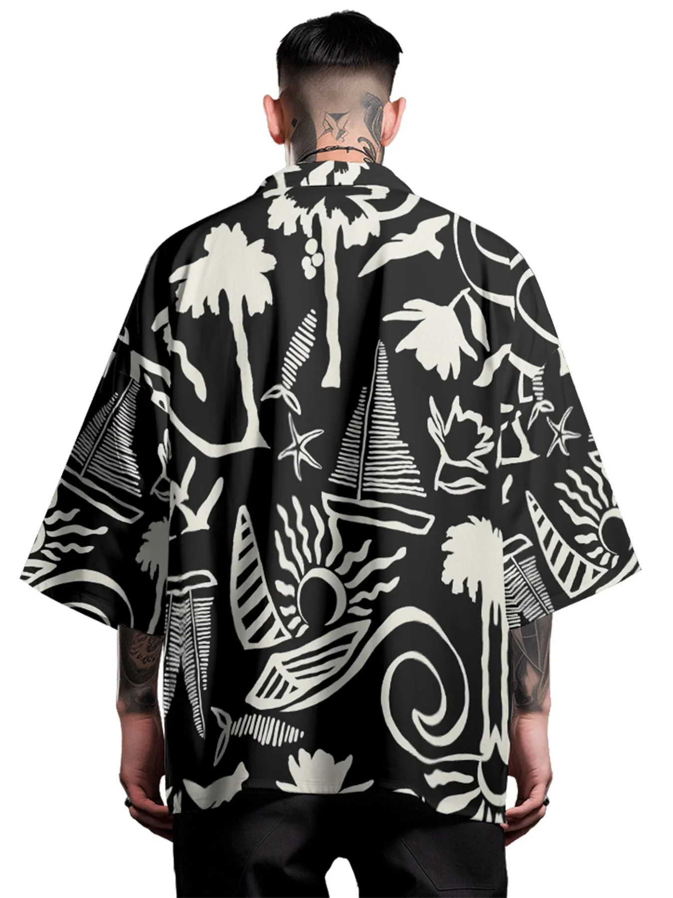 

Summer Samurai Kimono Men Haori Traditional Kimono Japanese Fashion Yukata Streetwear Shirt Cosplay Vintage Robe Women Cardigan