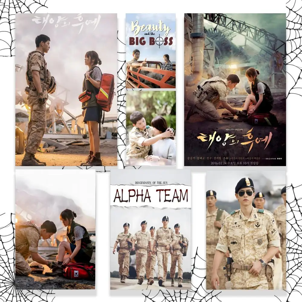 Romance Descendants Of The Sun Poster Graphic Wall Art Poster HD Waterproof PP Paper Print Bedroom Living Room Office Decor Gift