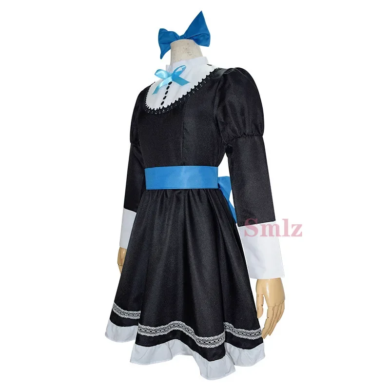 Anime calcinha & meia com garterbelt cosplay heroína anarquia meia cosplay traje vestido preto calcinha meia peruca