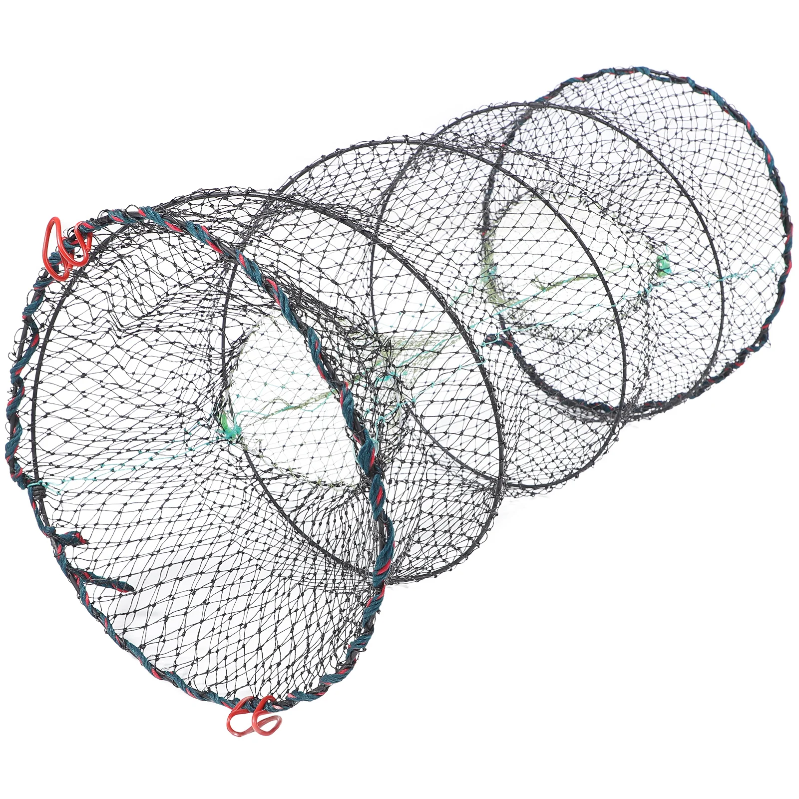 

1pc Foldable Fishing Shrimp Trap Spring Cage Net Ultra Dense Mesh For Saltwater Freshwater Crawfish Crab Lobster Portable