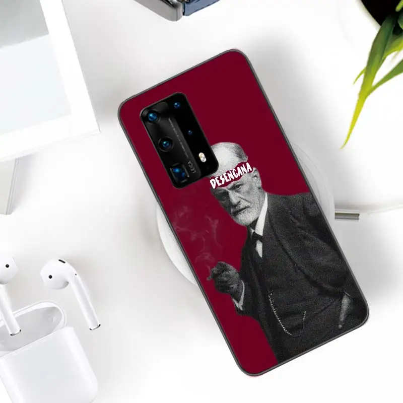 Sigmund Freud Founder of psychoanalysis Phone Case For Huawei Mate 30 Lite 20 10 40 Pro P50 Pro P40 P30 Lite P20 P10 Coque Cover