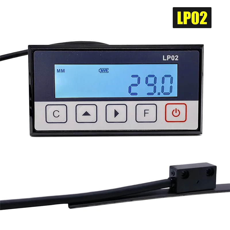 BNVN-LP02 Integrated Magnetic Scale DRO Display Embedded Magnet Measurement System Stain Belt Compatible Woodworking Magnetic Ta