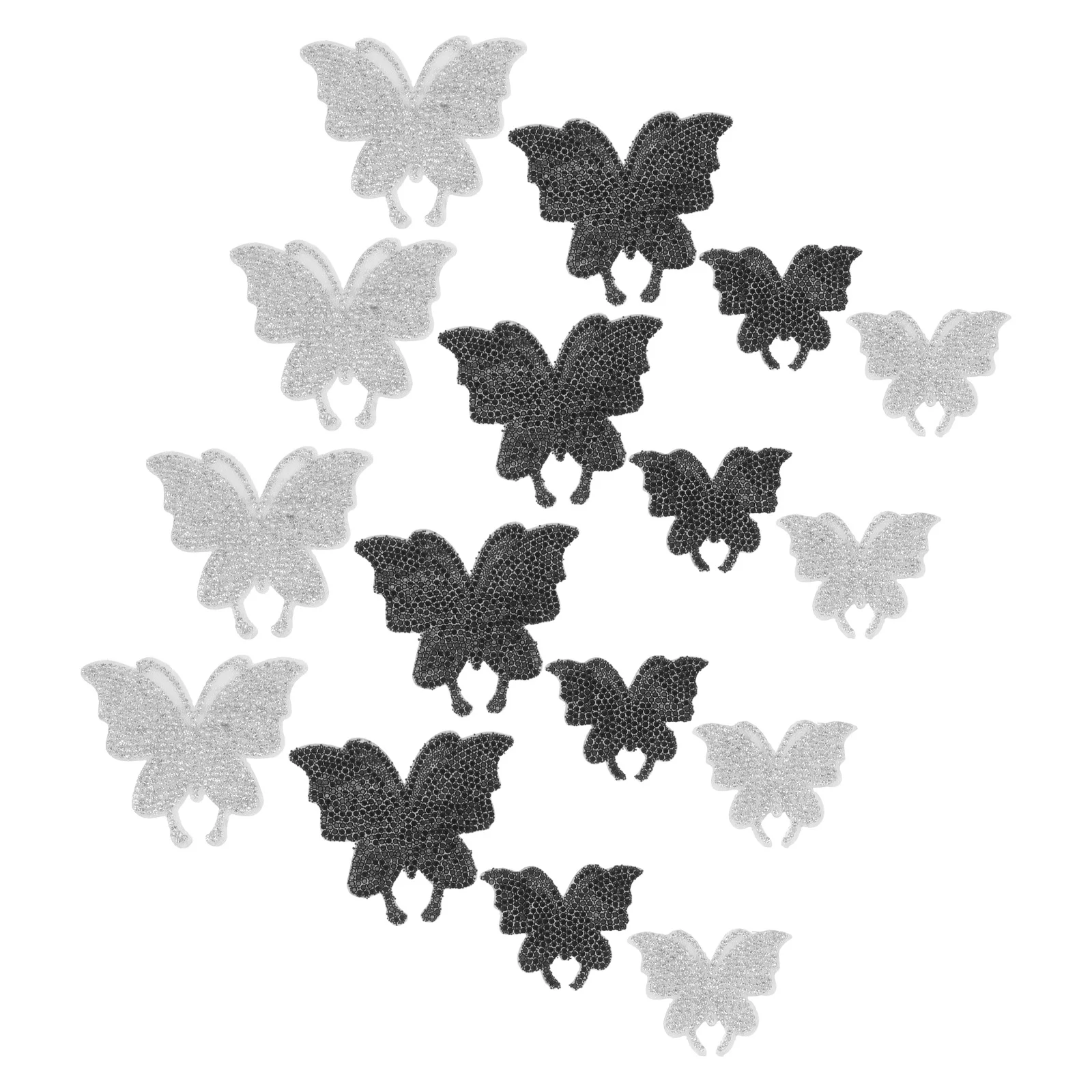 

16pcs Rhinestone Butterfly Car Stickers Bling Auto Body Decals Shiny Durable Decorative Stickers For Women Girls Car Door Window