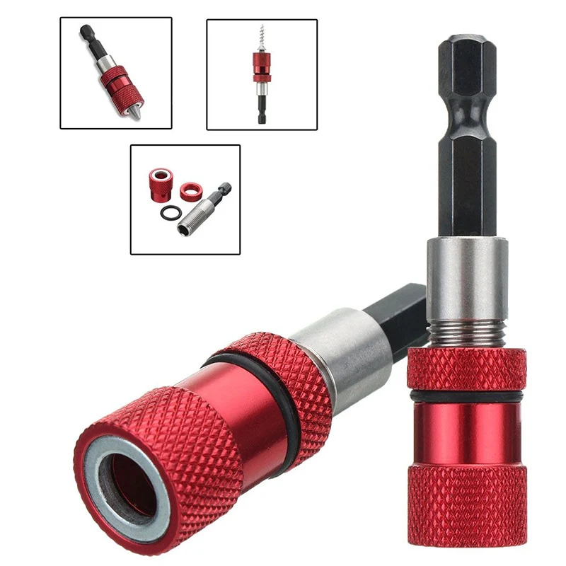 Hex Shank Screw Depth Magnetic Screwdriver Bit Holder 1/4 Inch Hex Driver with Drill Bits Bar Extension Scewdriver Bit