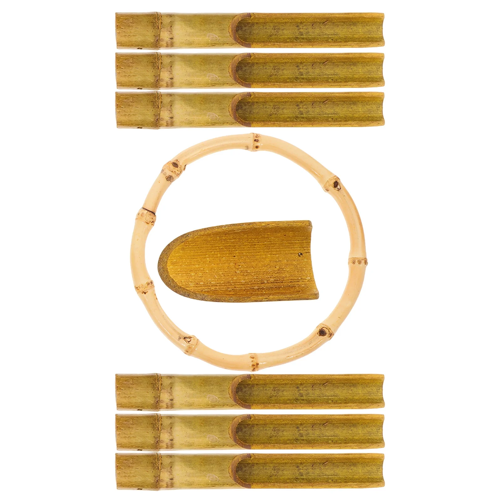 

1Set DIY Wind Chime Kit Bamboo Tubes Dome Replacement Parts Outdoor Garden Patio Decor Garden Decor Wind Chimes