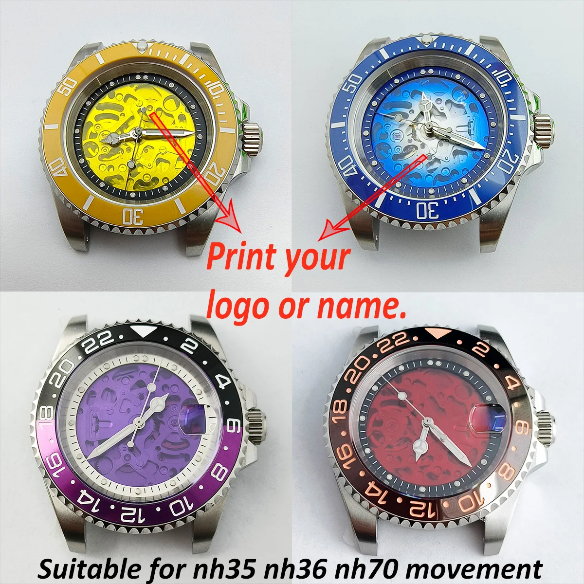 Watch accessories watch pointer NH70 hands pointer green luminous, suitable for NH35, NH36 NH70 movement Custom dial