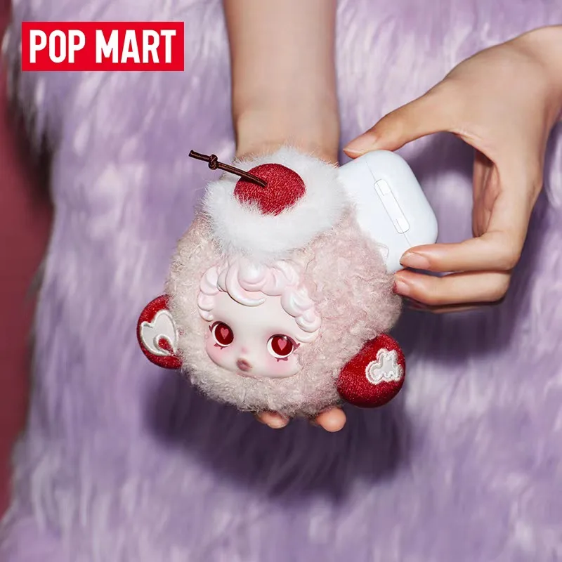 100% POPMART SKULLPANDA سلسلة المسرح بدون نوم حقيبة سماعة الاذن قلادة الطرفية سلسلة الوجه مجموعة ألعاب سلسلة الهدايا