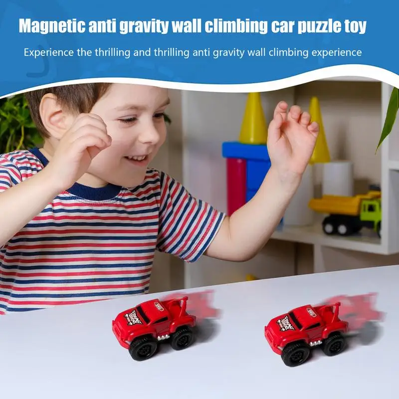 Voiture d'escalade murale à inertie magnétique, jouet d'escalade à inertie, voiture anti-Stress pour enfants, garçons et filles