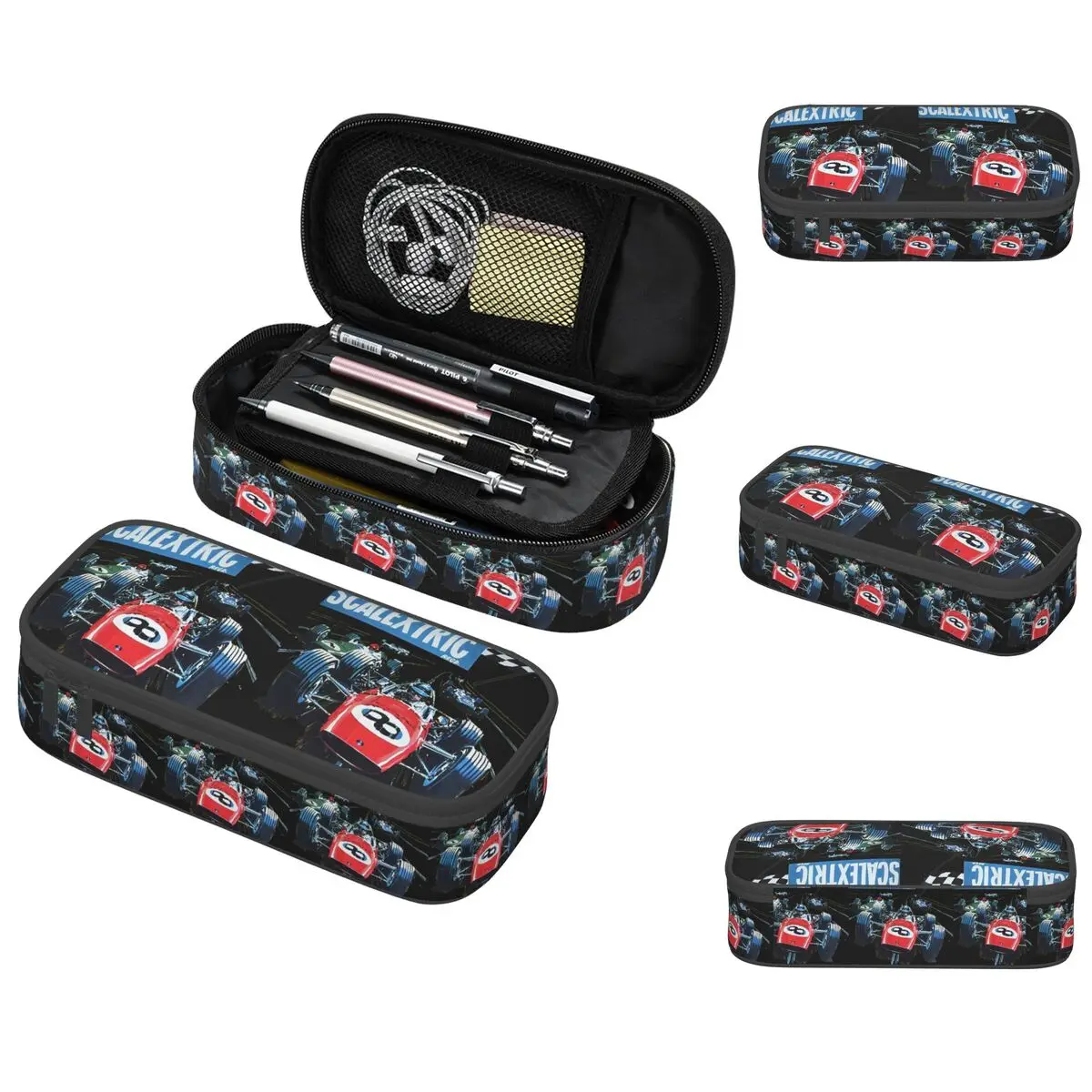 Estuche para lápices clásico Scalextric para niños y niñas, caja para bolígrafos, bolsa para lápices, suministros de papelería, bolsa para guardar bolígrafos
