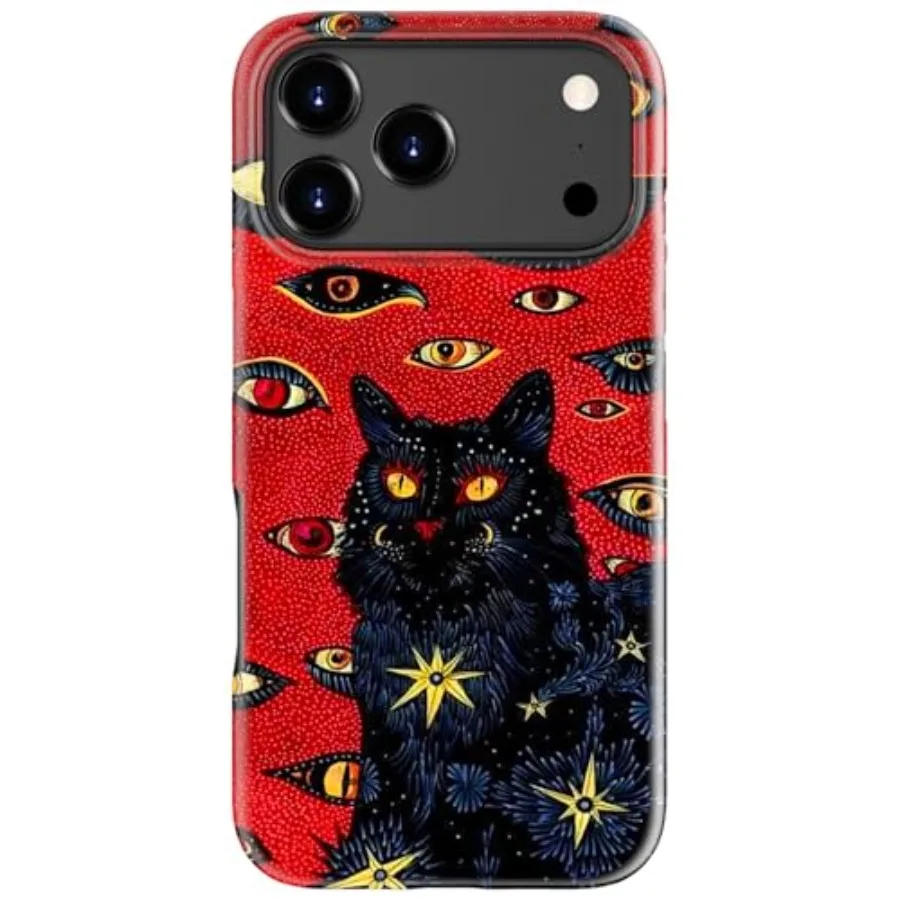 아이폰 17 프로 맥스 케이스 - 무선 충전 호환 - 이중 레이어 하드 쉘 + 실리콘 커버 - 충격 방지 보호 폰 케이스