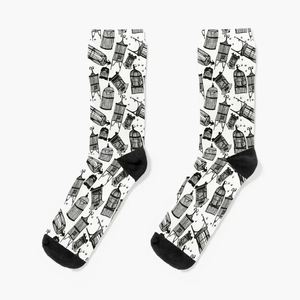 

Fly Away Home Birdcage Socks Heating sock soccer anti-slip christmas gift anti-slip Socks For Man Women's