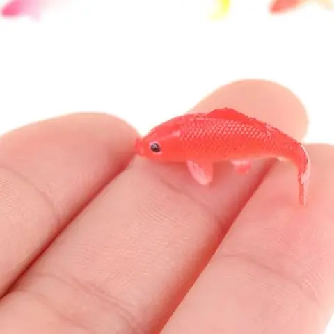 5 stücke Puppenhaus Miniatur Fisch Karpfen Simulation Tiere Goldfisch Modell Für Puppe Haus Dekor Zubehör Kinder Spielzeug Geschenke