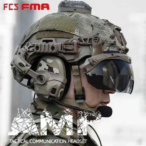 Nytt FCS-TACTICAL AMP-headset, heldigitalt, dubbel DPS, taktisk kommunikation, brusreducering, dubbelkanaligt V20/V60 PTT-tillbehör 10 best sales förstärkare för headset - №1