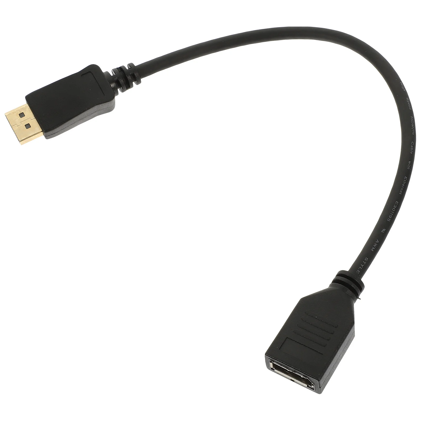 

Extension Cords Displayport Cable High Speed Lcd Screen Straight Head Black Cables Flat
