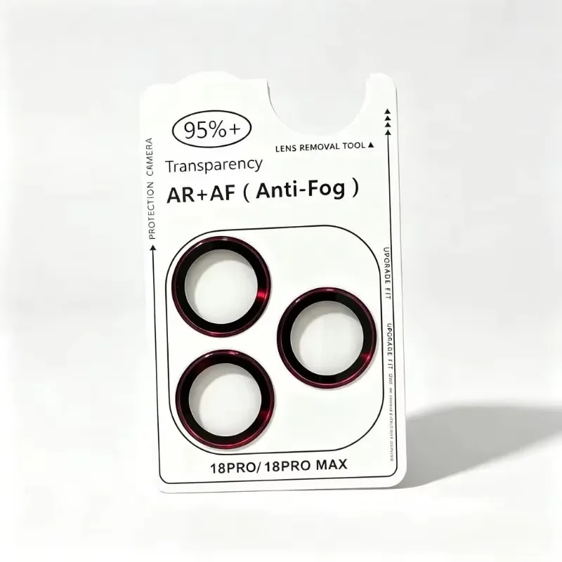 Rear Lenses Protective Film For Apple iPhone 18 Pro Max 17 Air 16 15 Pro Max 1 Plus Metal Ring Camera Protectors Lens Glass Caps