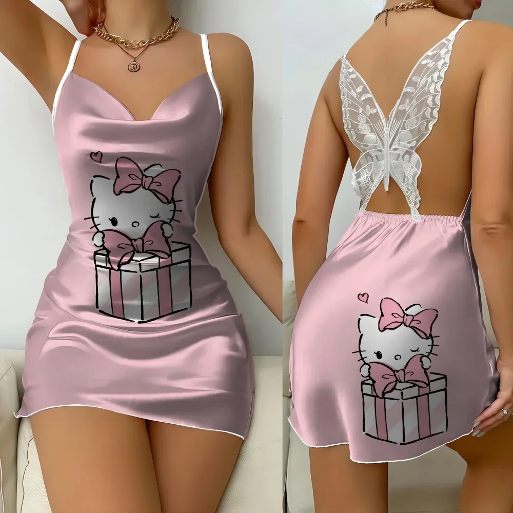 Ruffled Edge Nightgown Woman Night Sexs Top Seller Plus Size Women Lingerie Sexy Woman Push Up New in Women's Sleepwear Disney