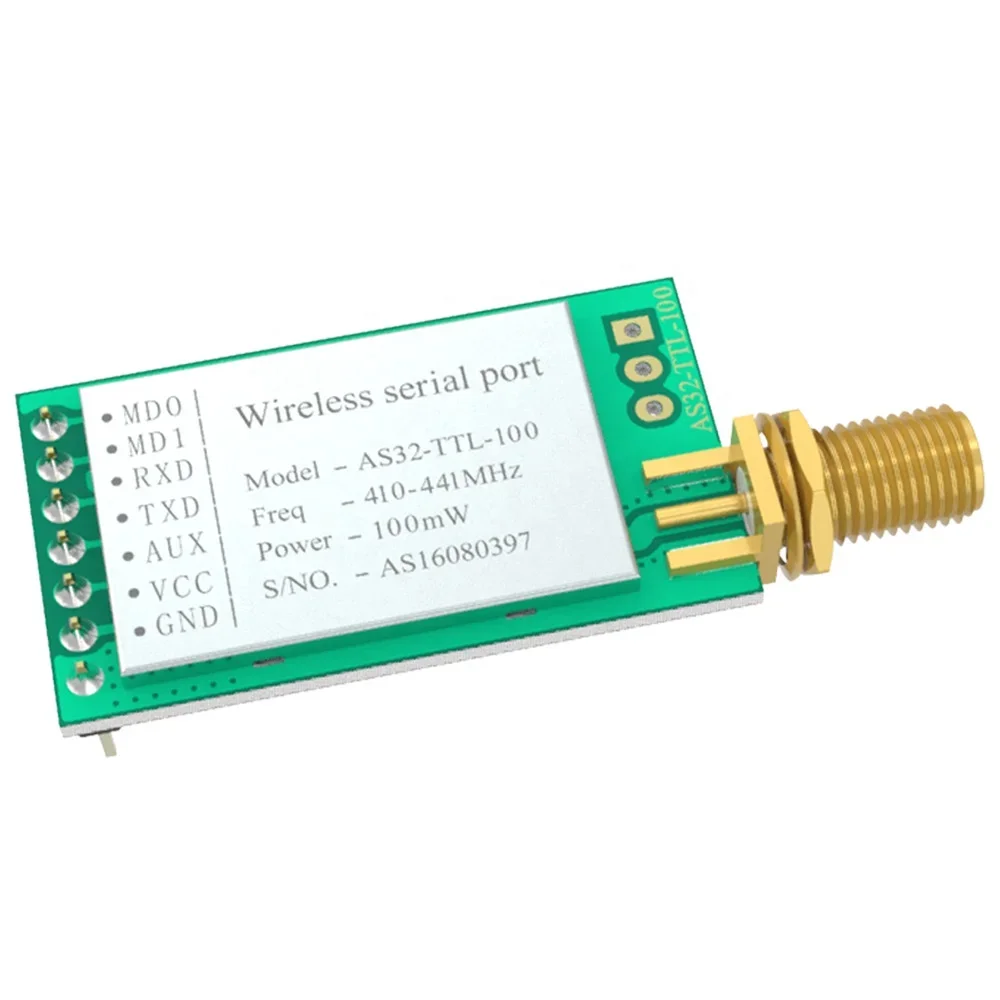 

AS32-TTL-100 SX1278 433mhz 20dbm LoRa wireless module for smart meter