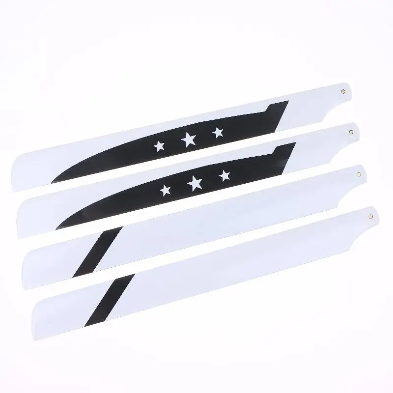 1 Paar Voor 450 Serie RC Helicopter Glas Carbon Hoofdrotor Blade Vervangende Onderdelen DIY RC Helicopter Propeller Accessoires