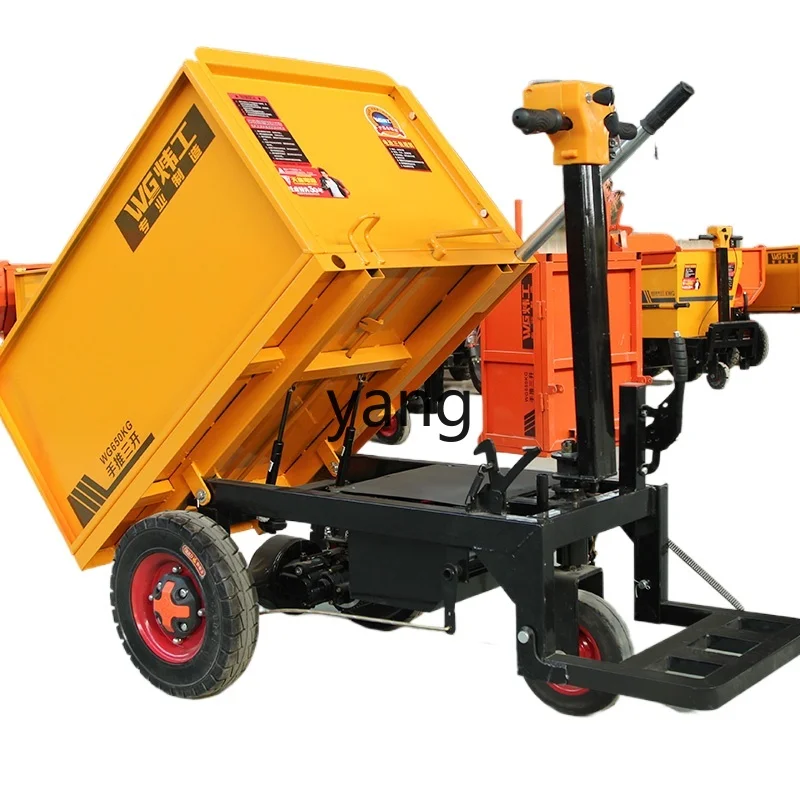 Lmm electric trolley gray bucket car pulling brick sand handling pulling manure loading truck