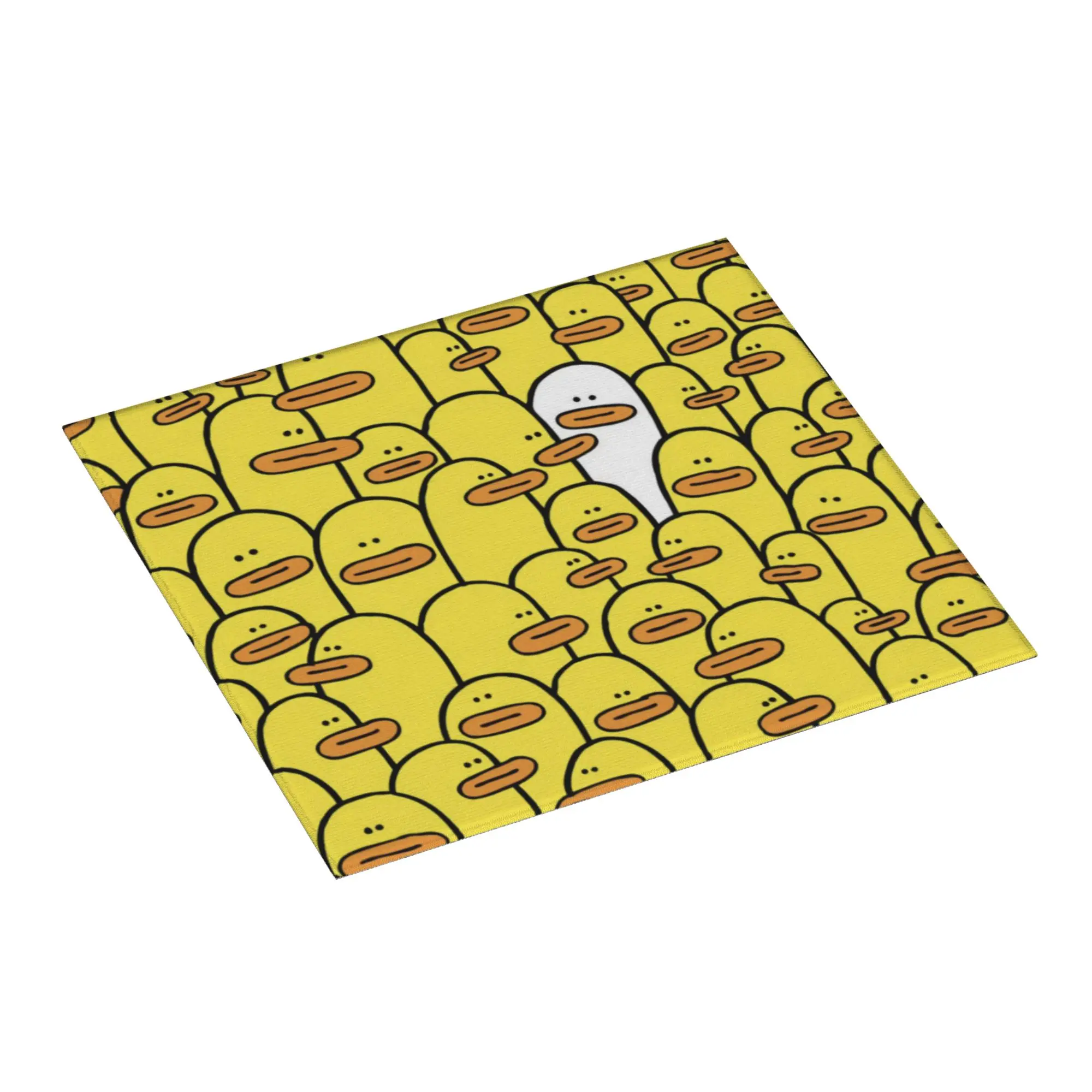 Yellow Classic Rubber Duck Gothic Non Slip Kitchen Counter Protector Mat Barware Tableware Reusable Drying Mat For Kitchen