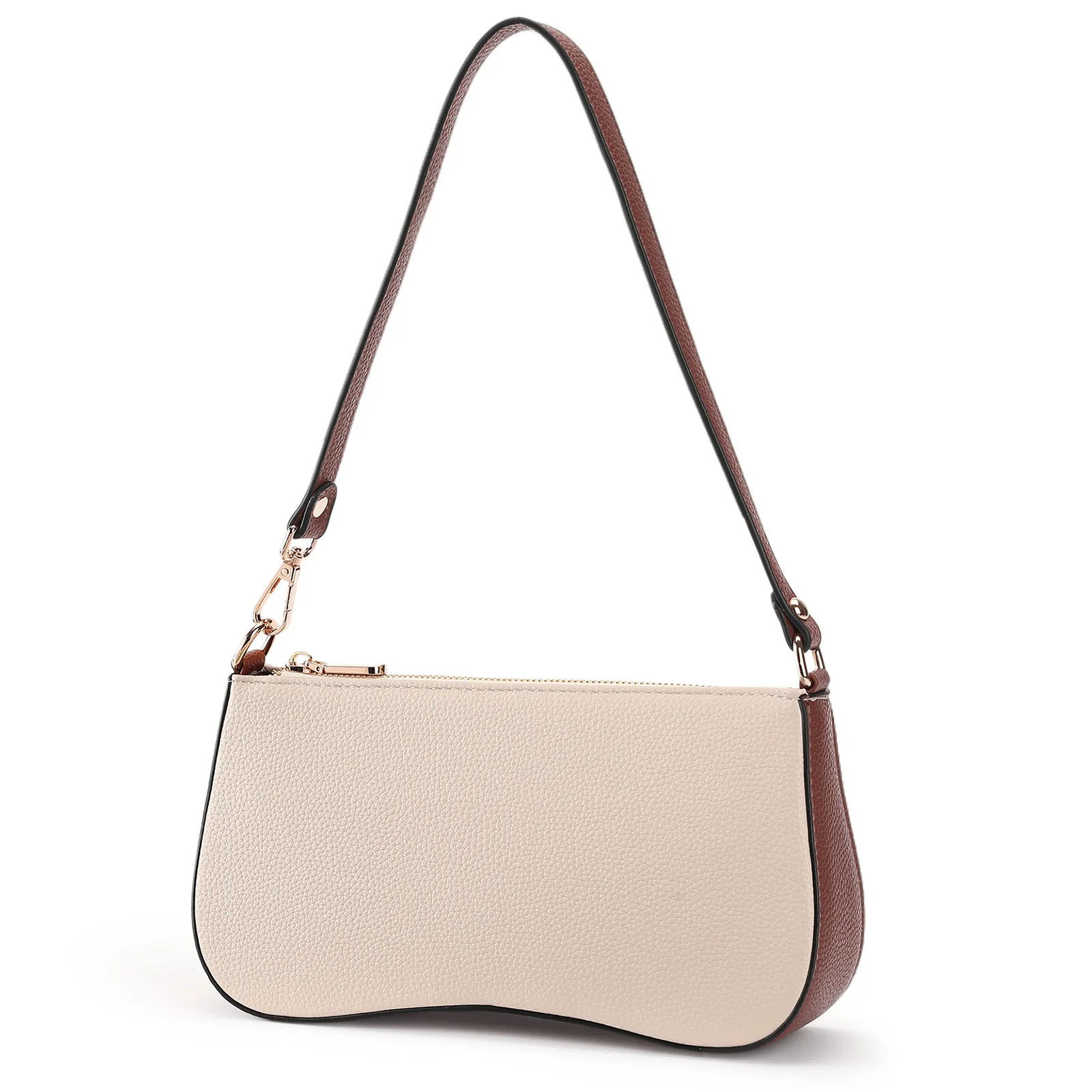 

New Fashion Simple Armpit Bag - Stylish Shoulder Bag - Solid Color Soft Leather Women's Handbag