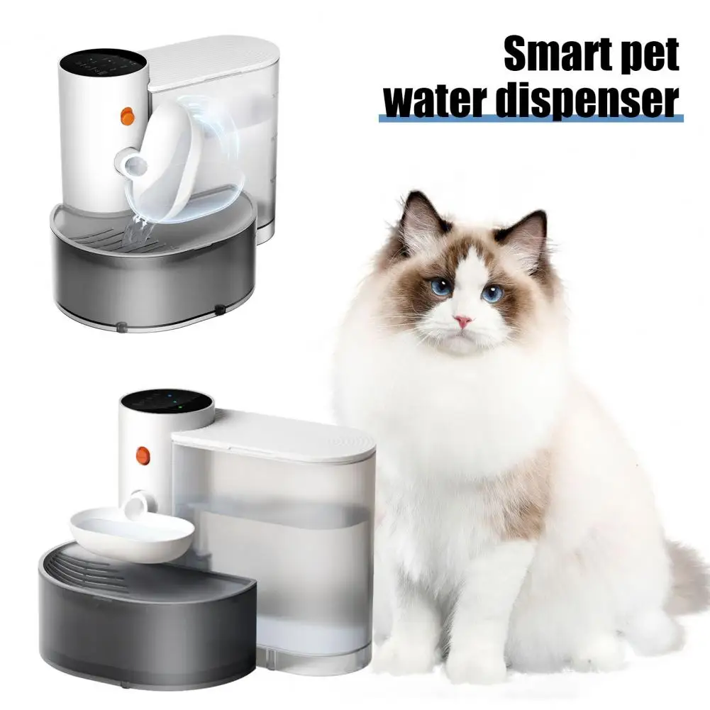 Evcil Hayvanlar için Temiz Su Geçmeli Yapı Evcil Hayvan Çeşmesi Kapalı Kediler Köpekler için Otomatik Pet Su Çeşmesi Sessiz Akan Su