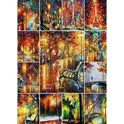 Leonid Afremov Melody Of The Night Print  Modern Landscape Poster for Interior Design Contemporary Art Wall Decor Collection