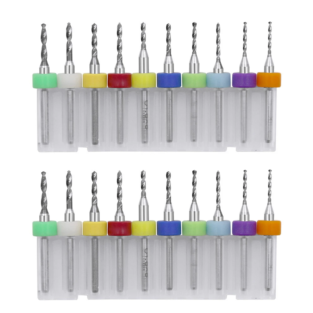 

20PCS Carbide Drill Bit Set for PCB Circuit Board and Metal Work Suitable for Plastic Copper and Stainless Steel