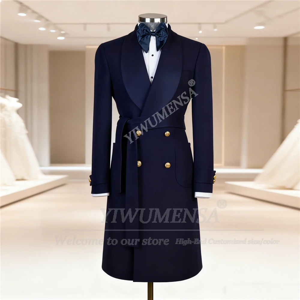

Spring/Autumn Men Smoking Blazer Outfits Shawl Lapels Design Man Suit Jackets Groom Wedding Tuxedos Veste Costume Homme Overcoat