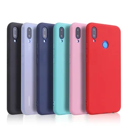 Candy Color Case for Huawei Y6 Y7 Y9 Y5 Prime 2018 2019 P10 P20 P30 Mate 10 Lite Honor 10 9 Lite 8X 8C 8A Y5P Y6P Soft Cases