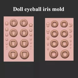 Multi-size Secondary Element Polymer Clay Cartoon Doll Resin Eye Bead Silicone Mold DIY Animation Character Eye Iris Making Tool
