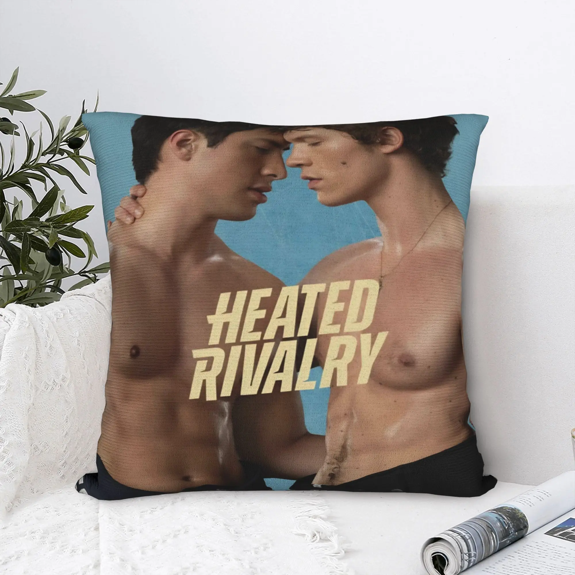 Heated Rivalry Humorous Pillowcase Printed Cushion Cover Decor Hollander and Ilya Rozanov Pillow Case Cover Home Multi Size