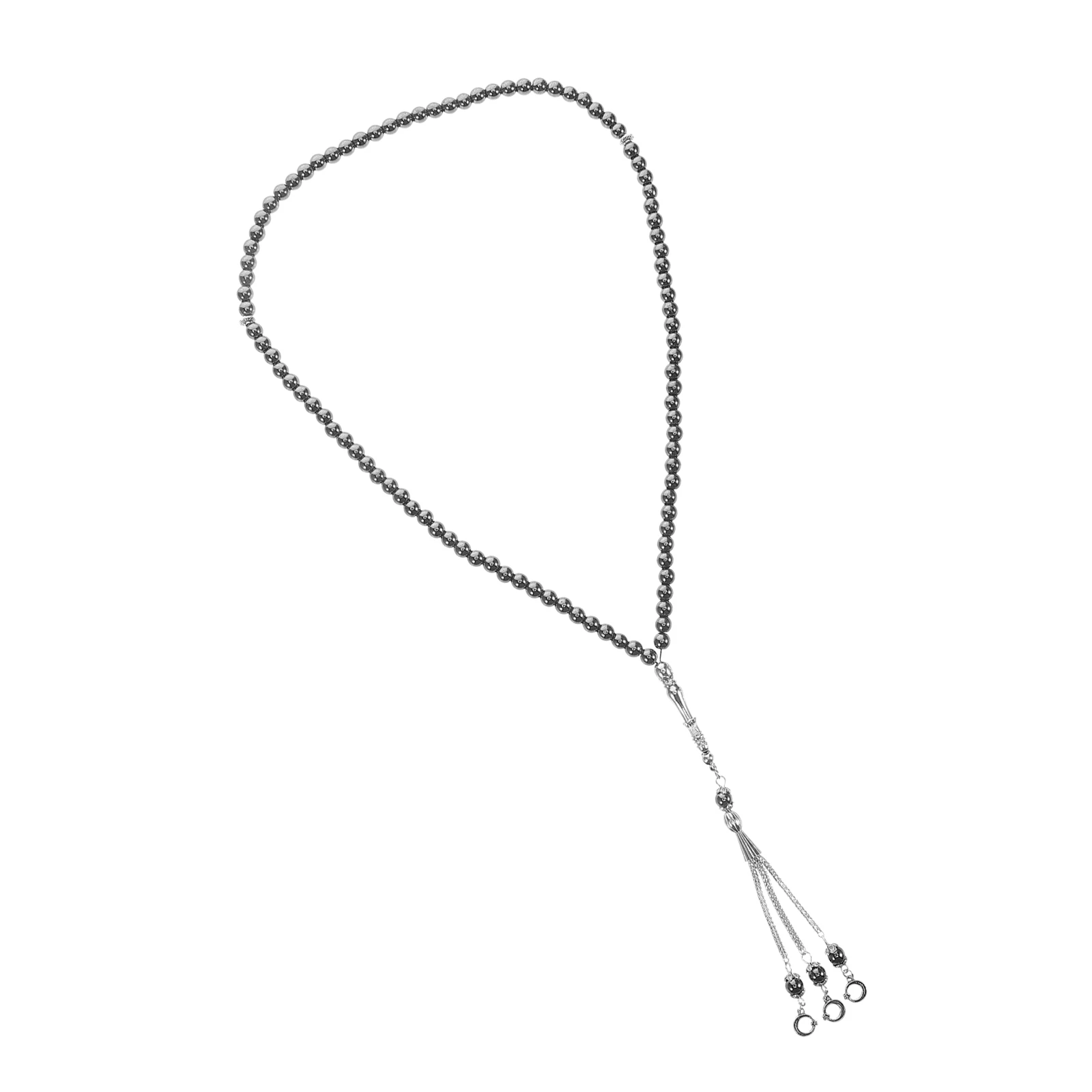 

Black Agate Muslim Prayer Beads Durable Handmade for Worship Meditation and Pilgrimage Meditation Beads Turkish