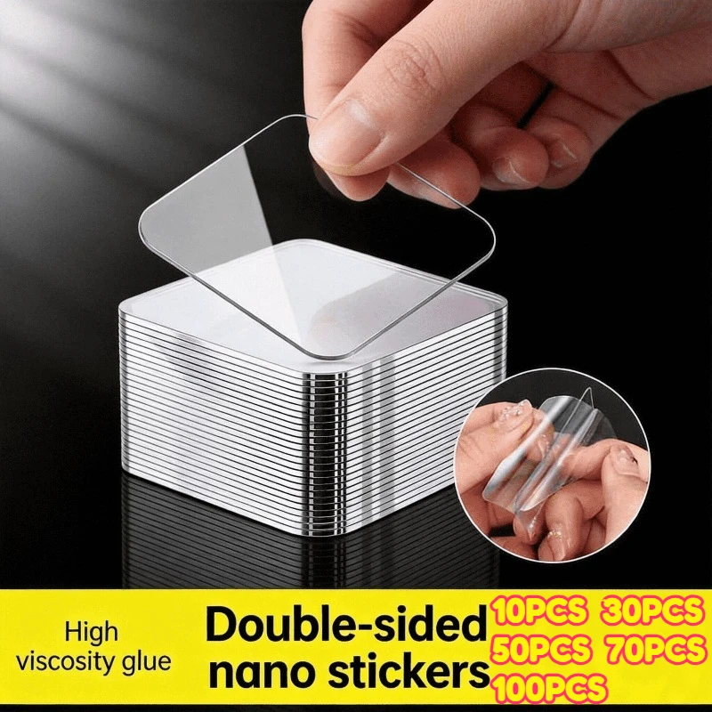 Cinta Adhesiva de Doble Cara para Decoración de Paredes, Azulejos de Baño, Adhesivos Transparentes para Paredes, Productos Adhesivos Impermeables para el Hogar