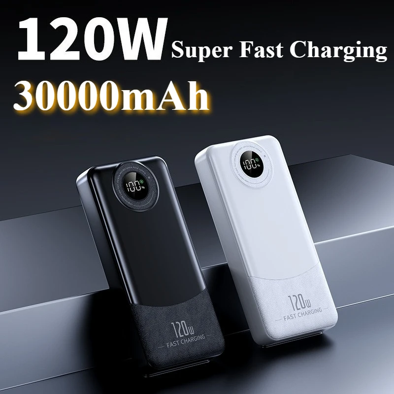 

Xiaomi Power Bank Ultralarge Capacity 30000mAh Portable Charger Type-C 120W Super Fast Charging External Battery For iPhone