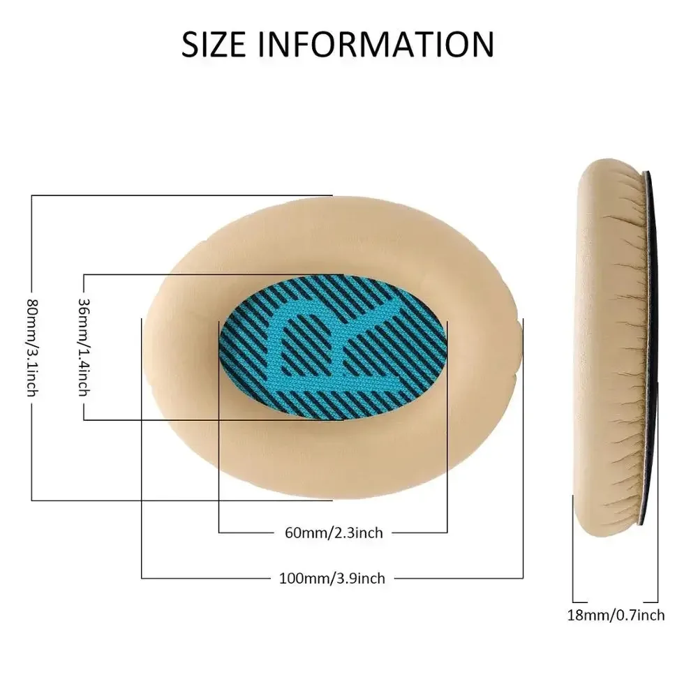 استبدال منصات الأذن ل Bose QuietComfort ، يفشل الأذن ، وسادة ، إصلاح أجزاء ، 15 ، 2 ، QC2 ، QC15 سماعات