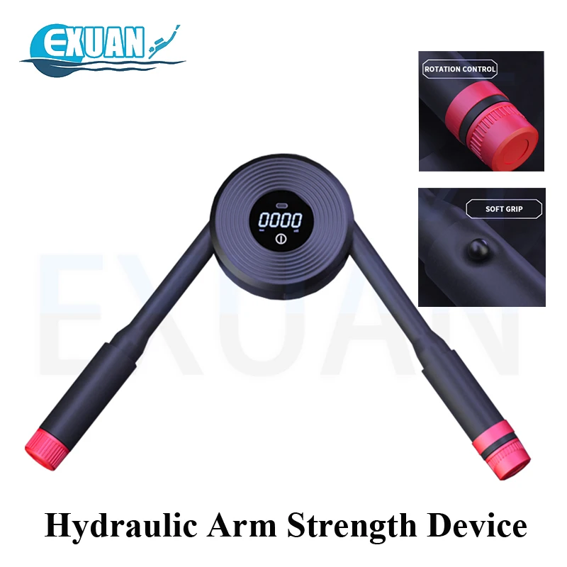 New Intelligent Hydraulic Arm Strength Device Adjustable 220kg Men's Household Arm Chest Muscle Training Equipment With Counting