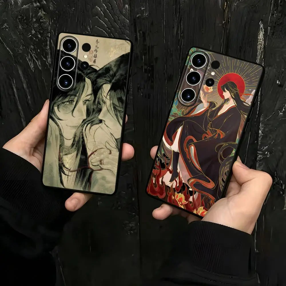 Hot anime Mo Dao Zu Shi Phone Case For Samsung Galaxy S26 S25 S24 S23 S22 S21 S20 Plus Ultra Note20 Soft Black