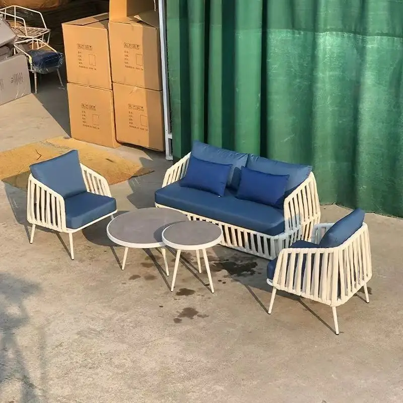 Model Room Courtyard Garden Hotel Villa Waterproof Sun Rattan Sofa