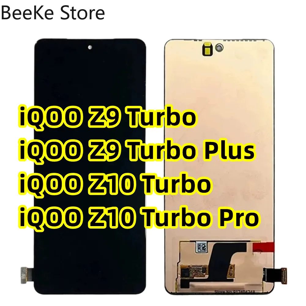 

LCD Screen Origina For Vivo iQOO Z10 Turbo Pro Z9 Turbo+ Plus AMOLED LCD Display Touch Digitizer Assembly Panel Replacement