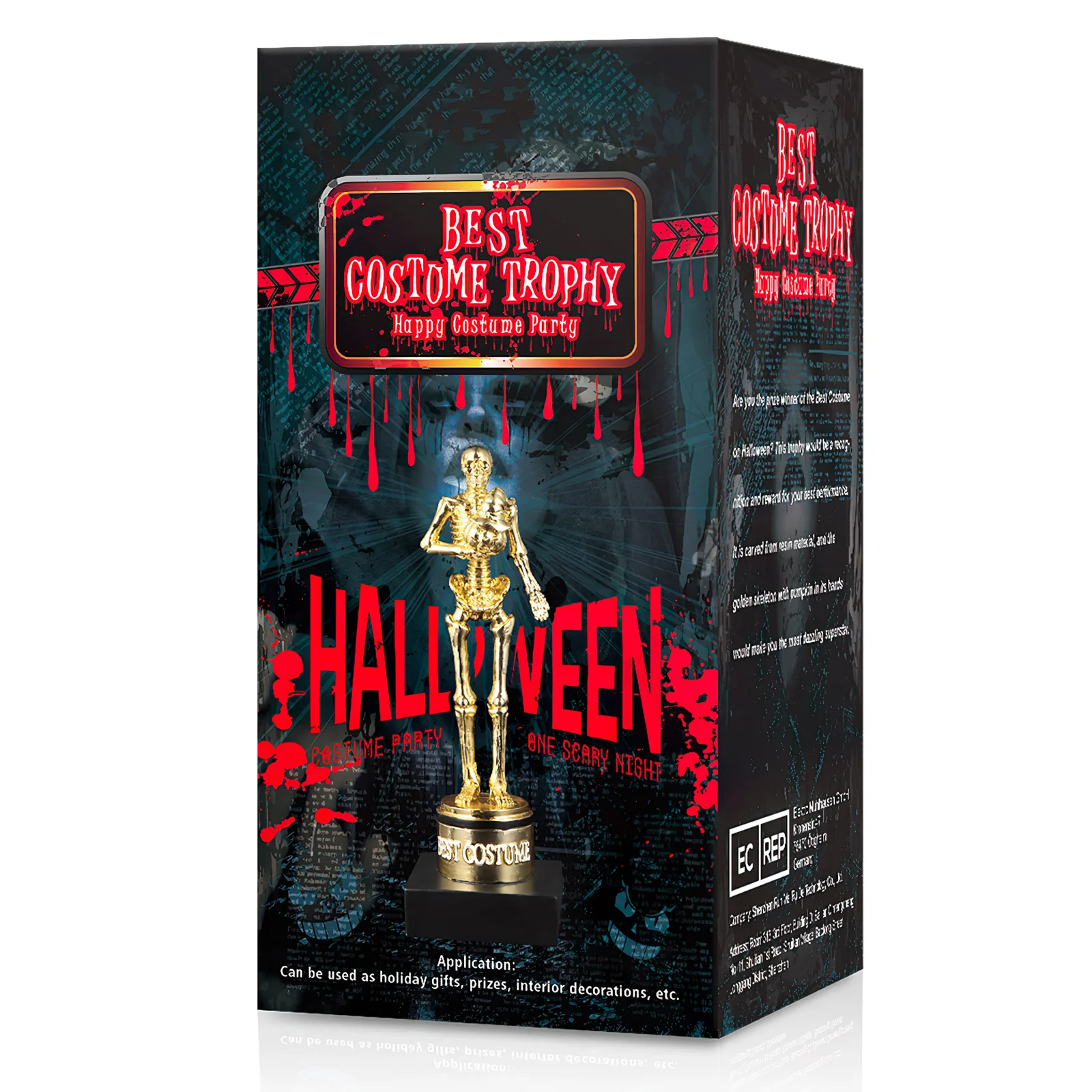 

Лучший костюм на Хэллоуин, трофей, Золотая смола, тыква, награда для костюмированных конкурса, вечеринки на Хэллоуин, церемония