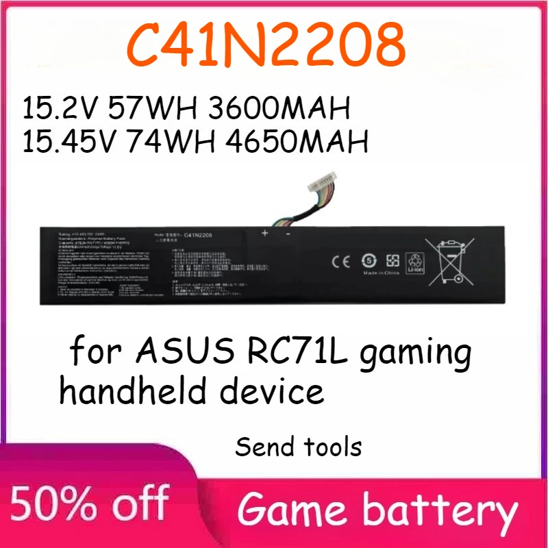 

C41N2208 3600MAH 4650MAH Laptop Battery for Asus ROG ALLY Gaming Handheld RC71L Laptop Parts