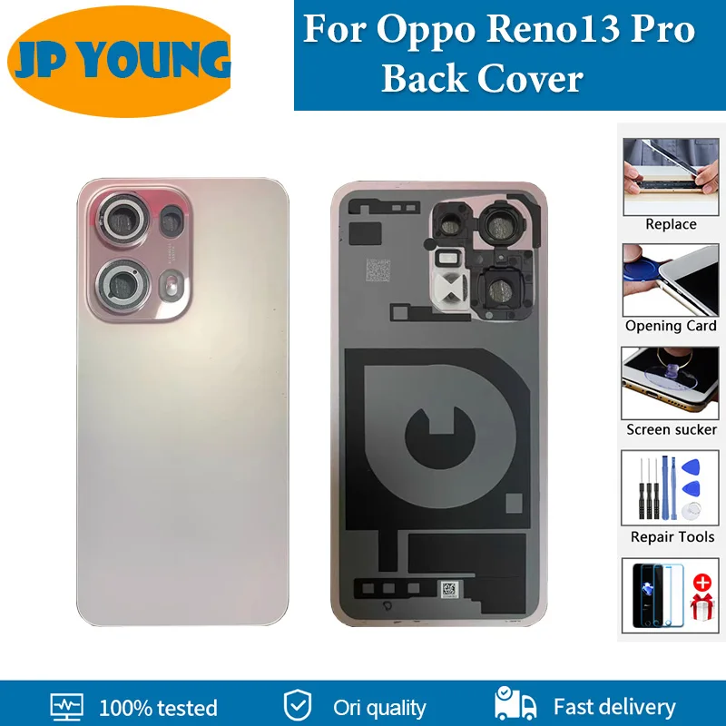 AAA+ quality Back Cover Housing Door For Oppo Reno13 Pro Back Cover with Adhesive For Oppo Reno13 Pro 5g Back Cover Replacement