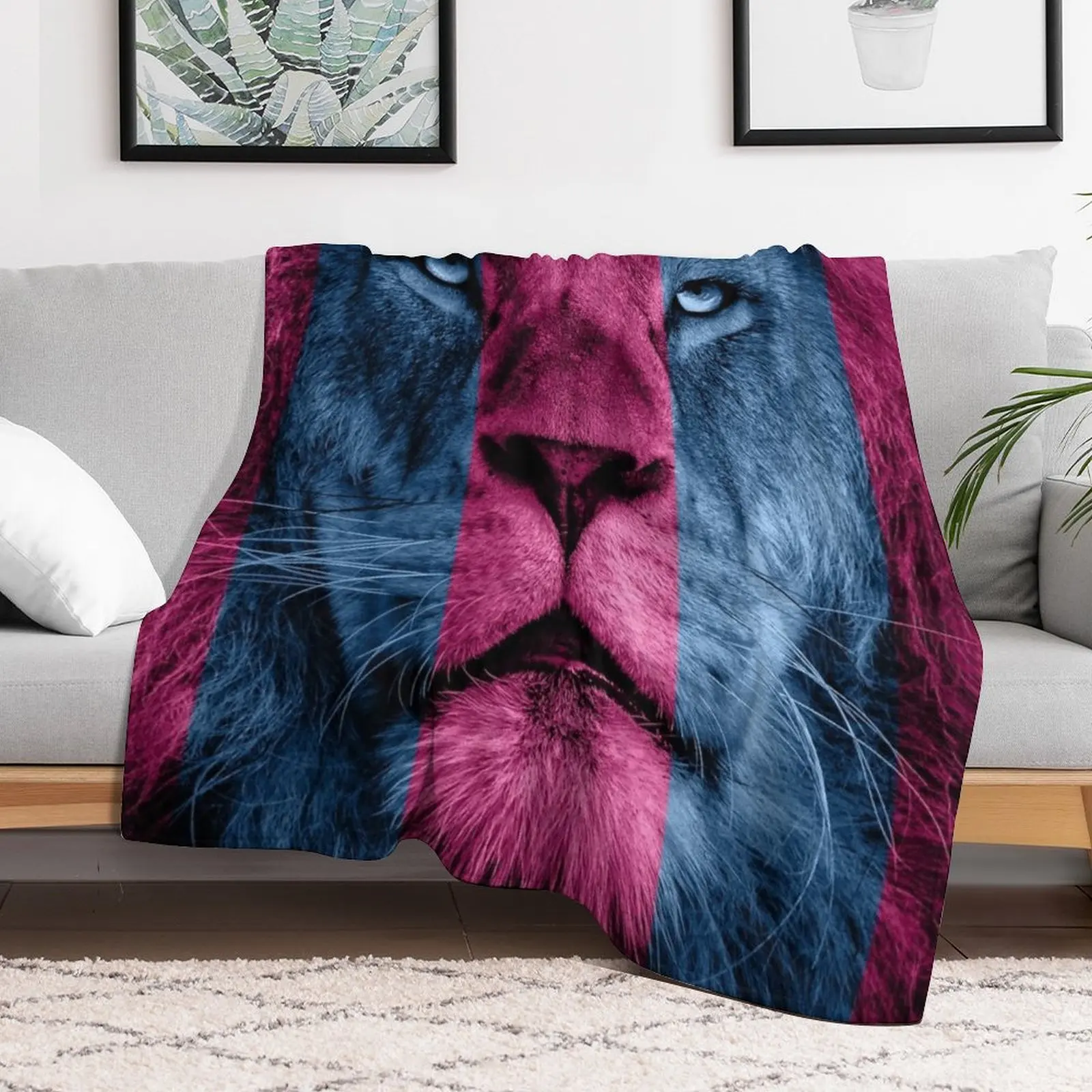 Aston Villa Lion Throw Blanket Blankets Sofas Of Decoration Hairys Softest Stuffeds Blankets