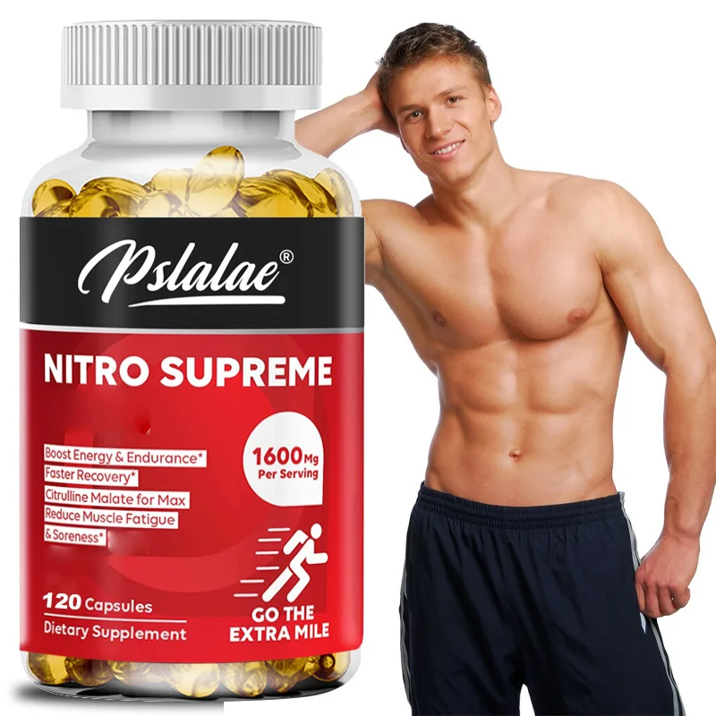 Natural Citrulline Malate Capsules - Helps Build Muscle and Supports Blood Flow, Circulation, Nutrient Delivery